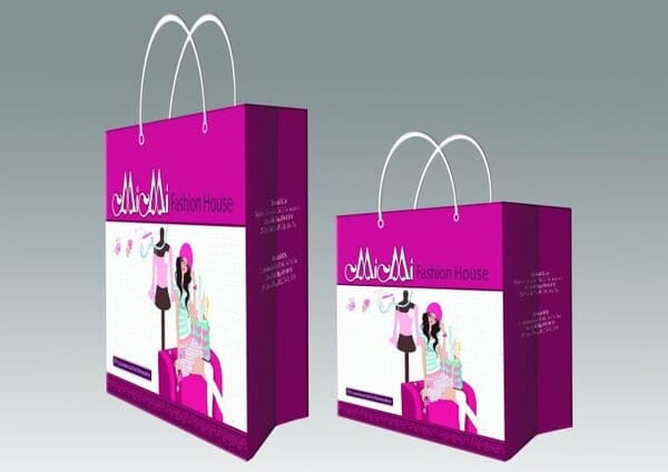 thiết kế túi xách giấy