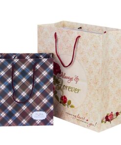 in Túi đựng quà in hoa văn caro