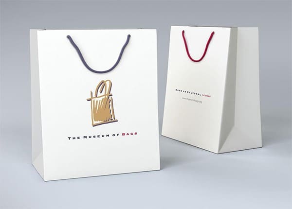 túi giấy kraft trắng sang trọng