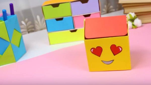 cách gấp hộp giấy vuông có nắp