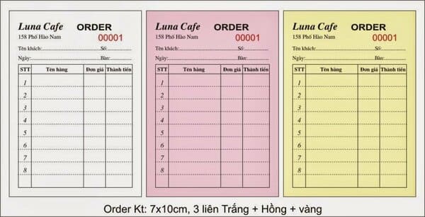 in biểu mẫu carbonless