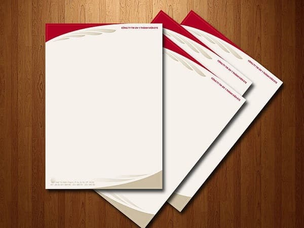 in letterhead đẹp
