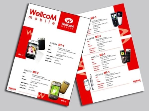 mẫu tờ rơi quảng cáo điện thoại tiếng Anh