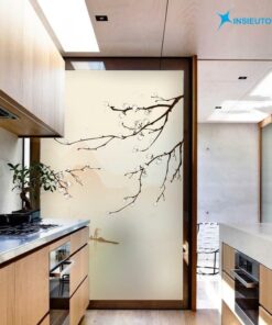 mẫu trang trí dán kính đẹp hòa nhã