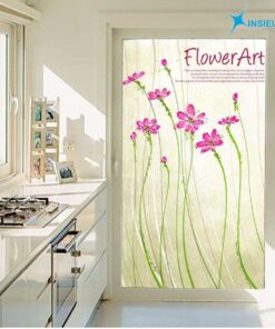 mẫu giấy dán kính màu