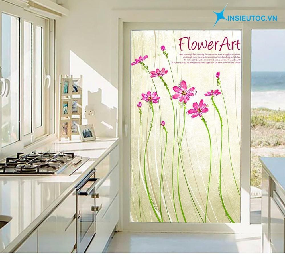 mẫu giấy dán kính màu