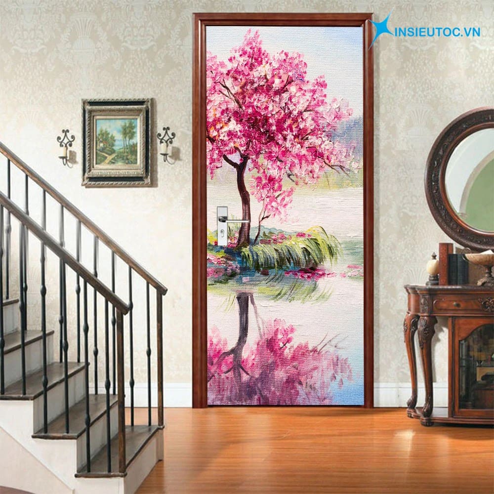 đề can hoa anh đào