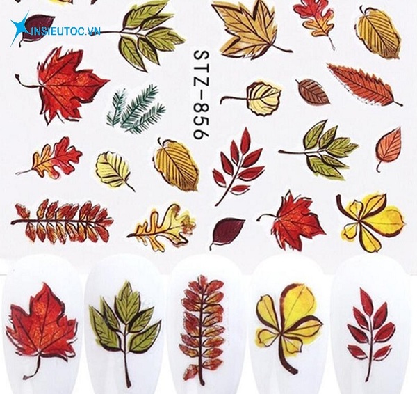 các mẫu sticker dán tường hoa lá - In Siêu Tốc