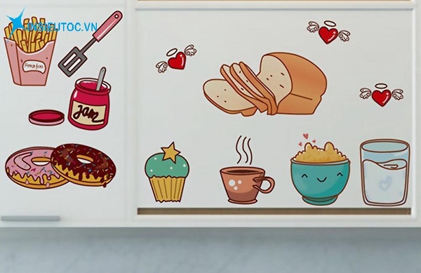 các mẫu sticker đẹp dán tường - In Siêu Tốc