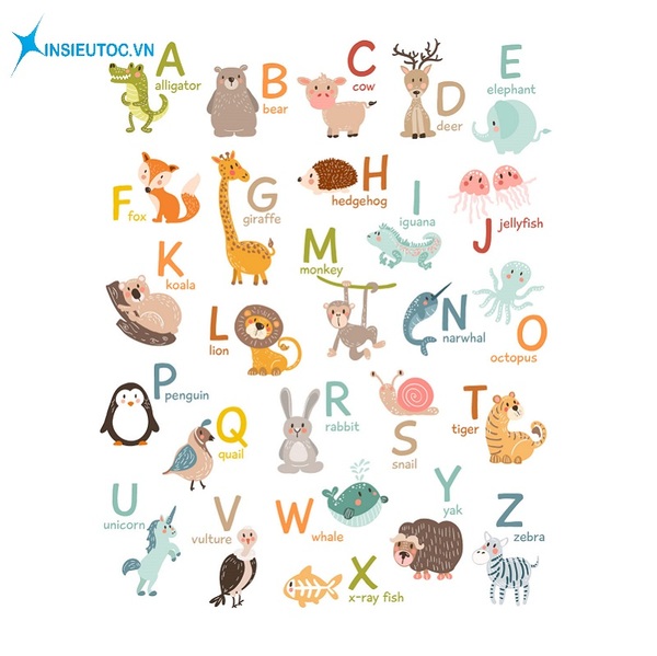 các mẫu sticker động vật hoạt hình đẹp - In Siêu Tốc