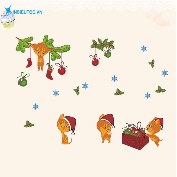 các mẫu sticker giáng sinh đẹp - In Siêu Tốc