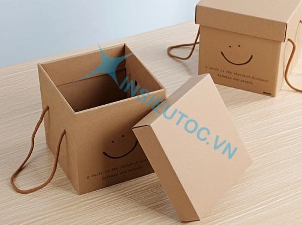 đặc điểm hộp giấy đựng quà đẹp đơn giản - In Siêu Tốc