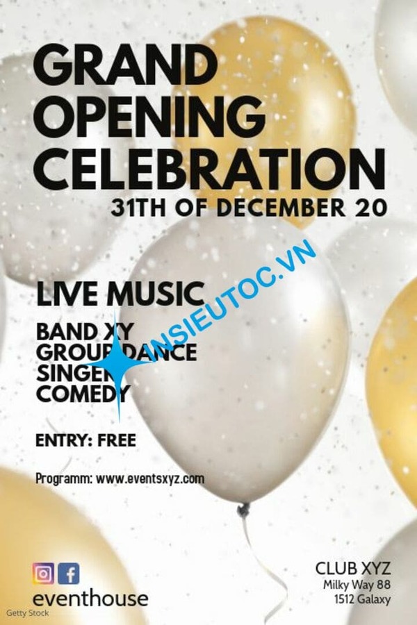 mẫu in tờ rơi câu lạc bộ