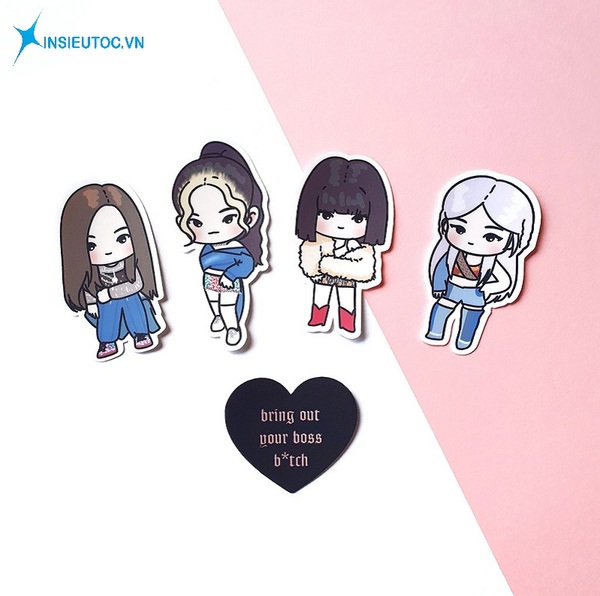 mẫu sticker hoạt hình đẹp - In Siêu Tốc
