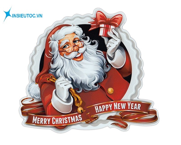 mẫu sticker ông già noel - In Siêu Tốc