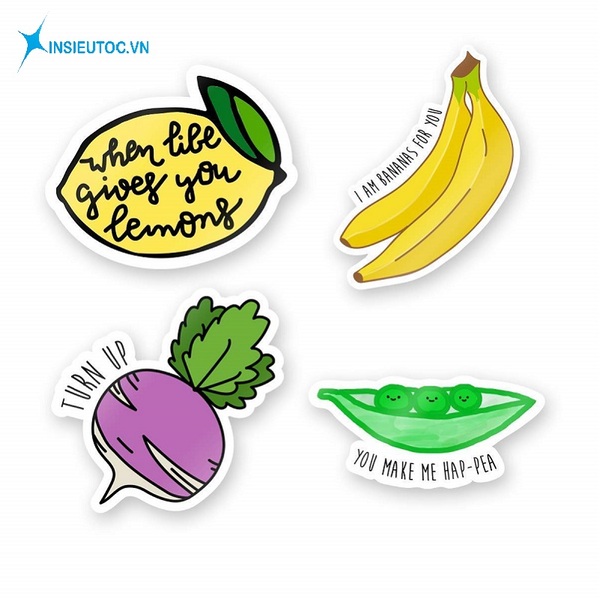 mẫu sticker ra củ đẹp - In Siêu Tốc