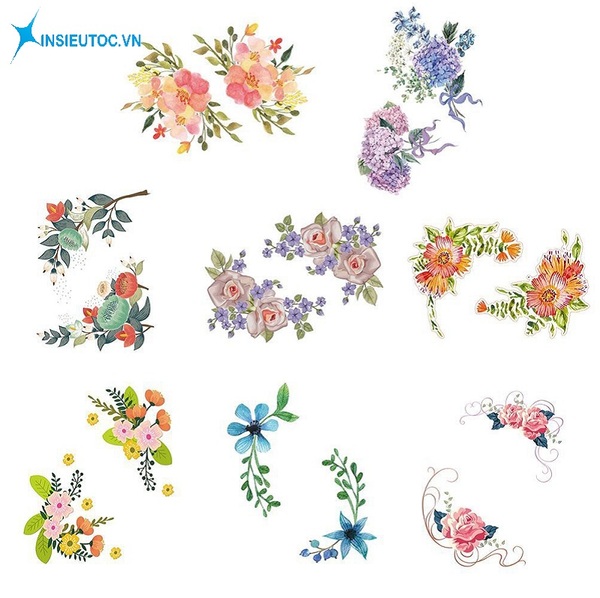 mẫu sticker trang trí đẹp - In Siêu Tốc