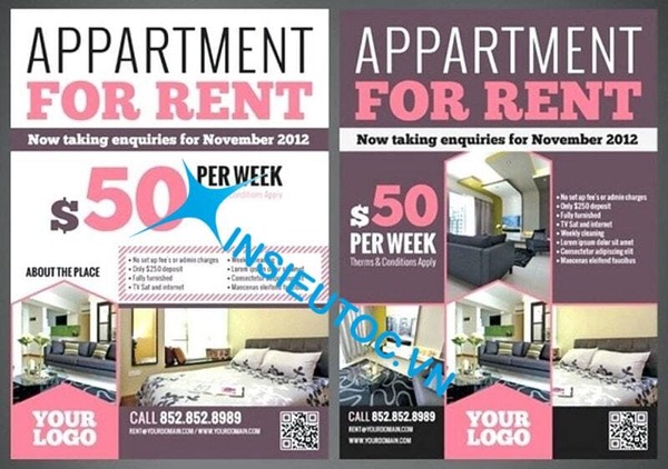 Mẫu tờ rơi cho thuê nhà