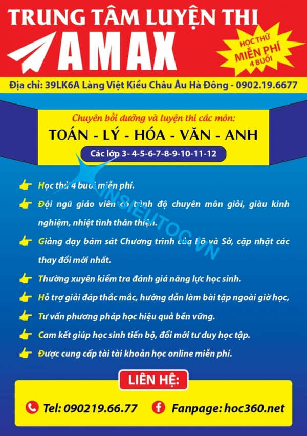 tờ rơi sản phẩm