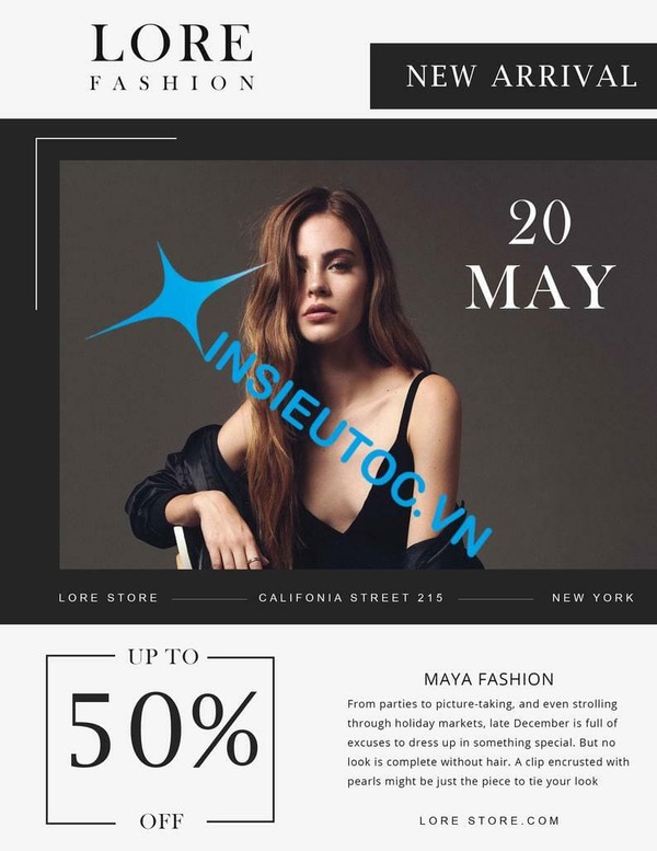 Mẫu tờ rơi khuyến mãi nổi bật