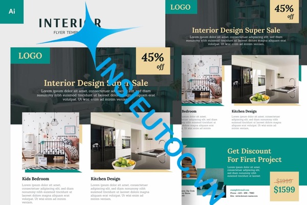 mẫu tờ rơi nội thất hiện đại