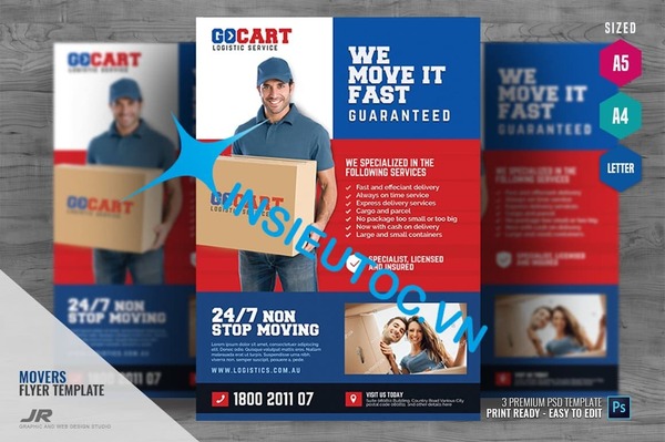 tờ rơi dịch vụ giao hàng nhanh