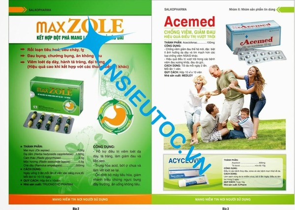 mẫu tờ rơi dược phẩm
