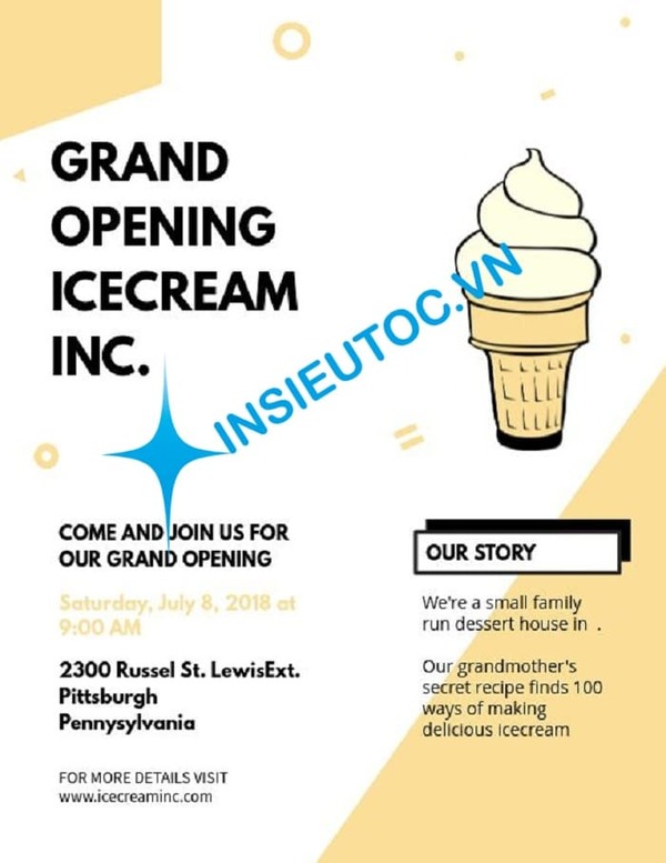 tờ rơi giới thiệu sản phẩm