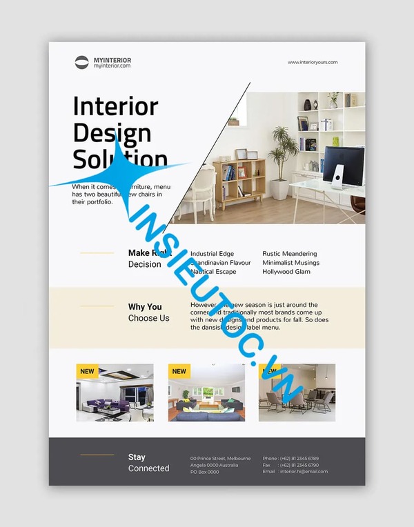 tờ rơi quảng cáo nội thất