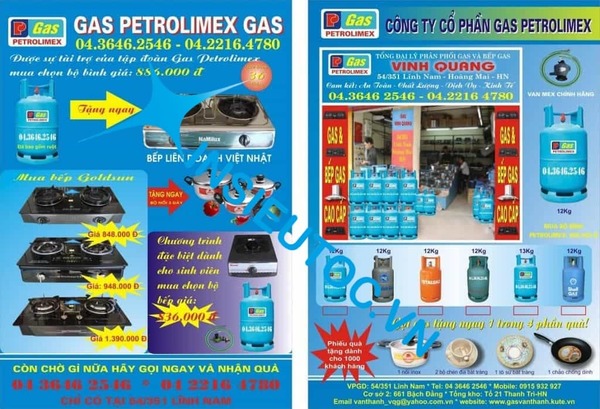 tờ rơi quảng cáo gas đẹ