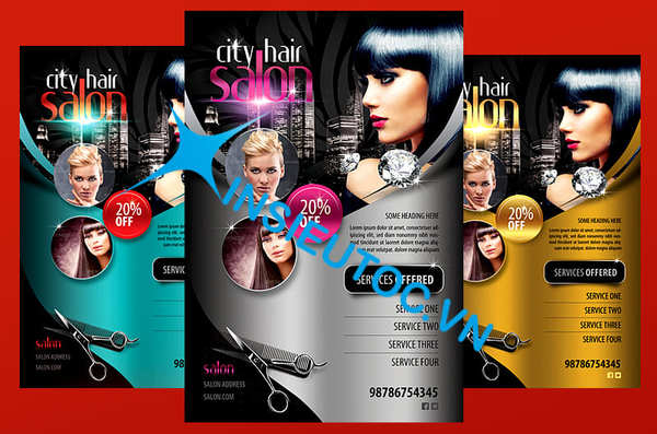 tờ rơi quảng cáo tóc thời trang