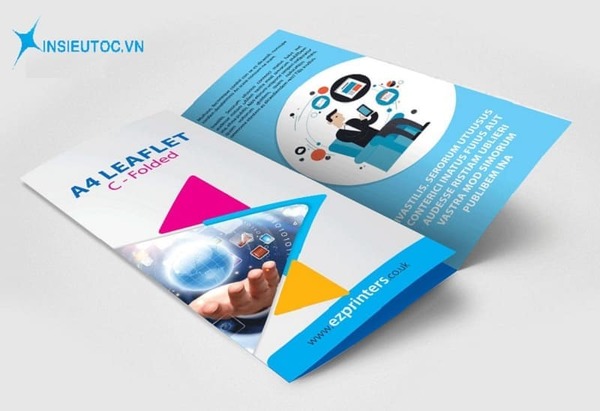 cách để phân biệt tờ rơi và tờ gấp - In Siêu Tốc