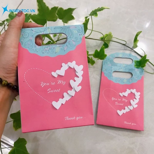 Mẫu túi giấy có nắp gấp - In Siêu Tốc