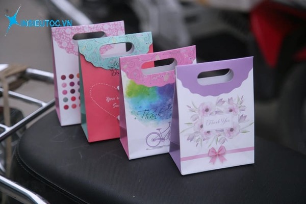 Mẫu túi giấy nắp gấp đựng quà - In Siêu Tốc