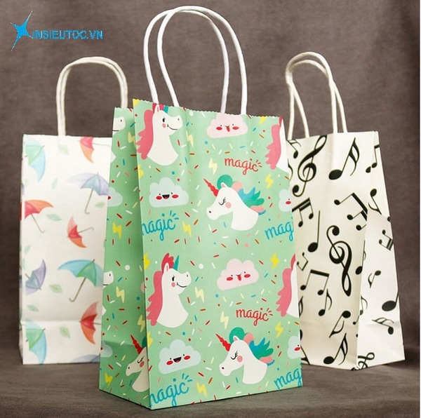 Túi giấy động vật cho trẻ em - In Siêu Tốc