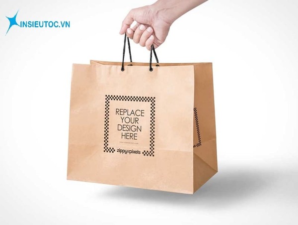 Túi giấy mỹ phẩm có logo - In Siêu Tốc