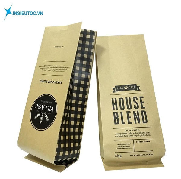 Túi giấy thực phẩm đựng cà phê - In Siêu Tốc