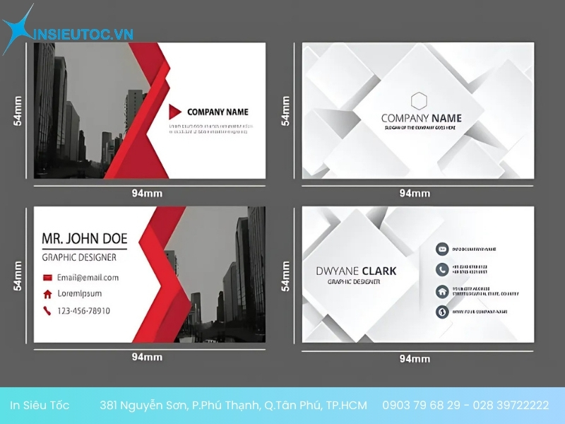 kích thước card visit kích thước card visit