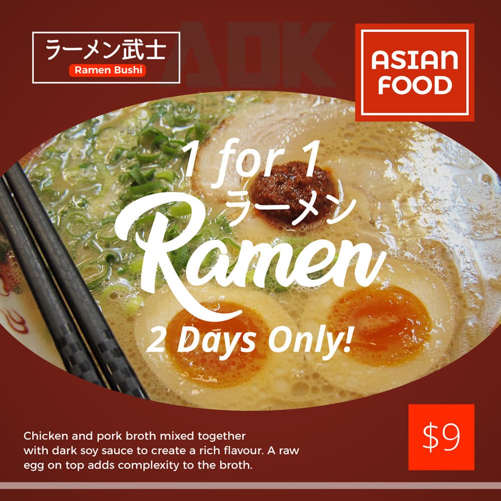 mẫu banner cho quán ăn