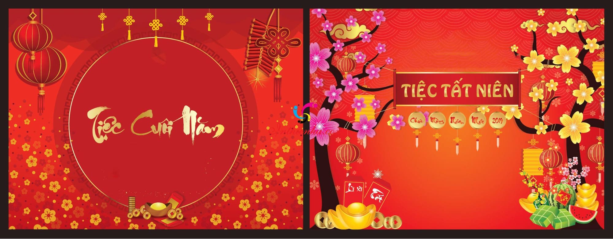 mẫu banner đẹp tông màu đỏ