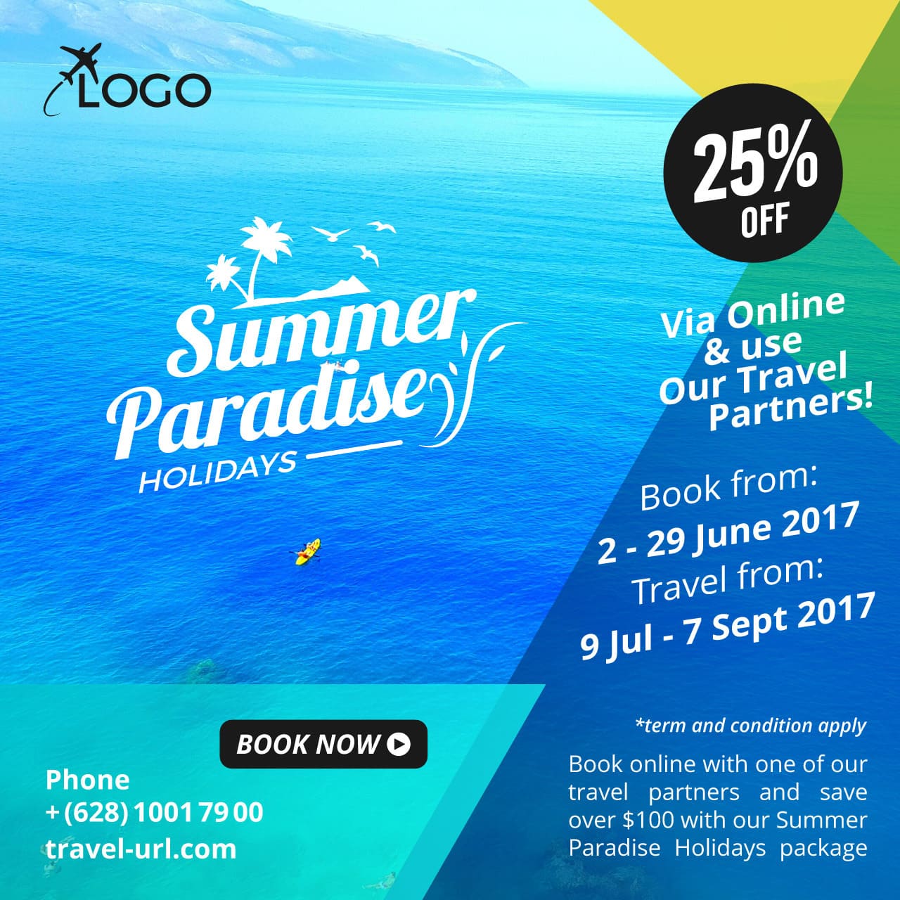 mẫu banner ngành du lịch