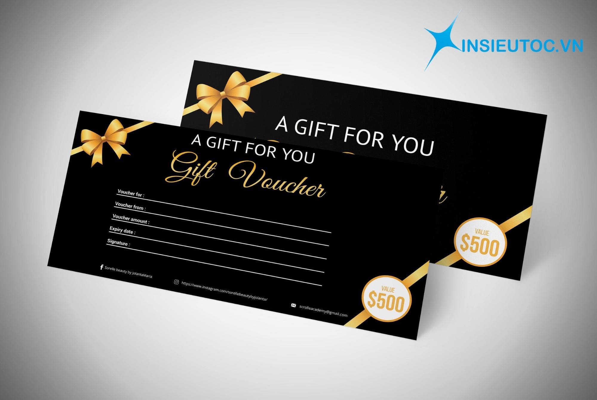 in gift voucher giá rẻ