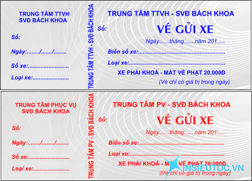 in vé giữ xe