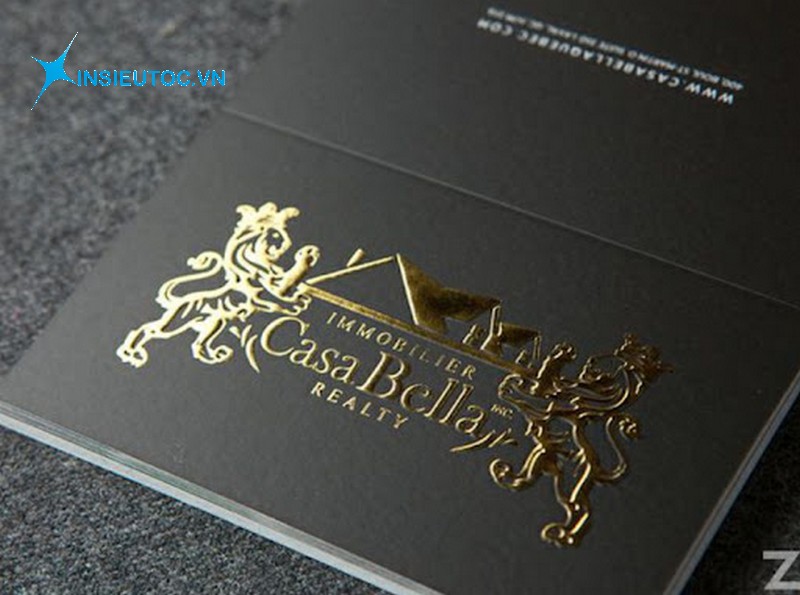 name card dập kim sang trọng