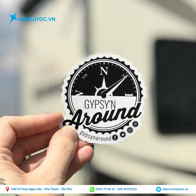 logo sticker cho khách hàng