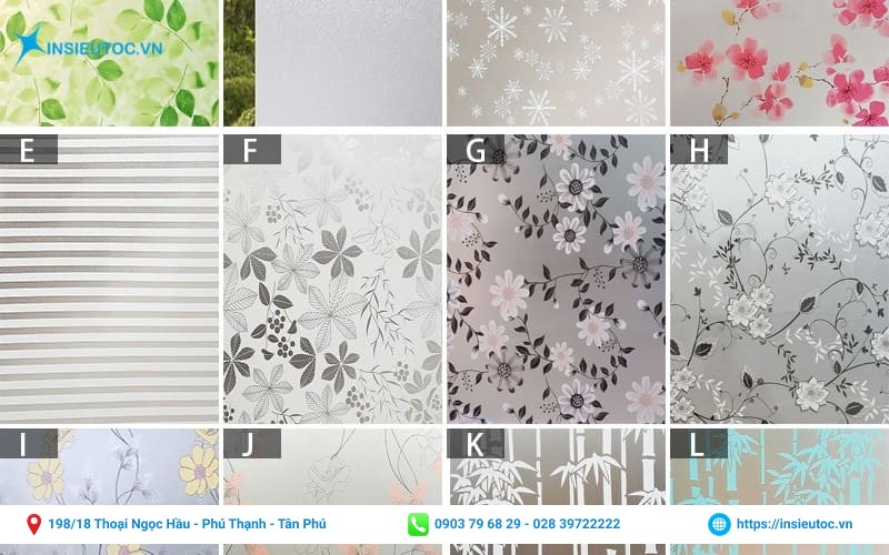 có nhiều loại decal trang trí dán kính