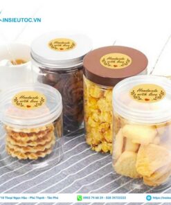 mẫu decal kraft tròn