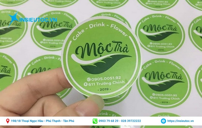 Logo giấy hình tròn