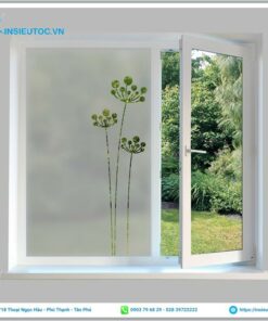 decal mờ cắt âm bản dán cửa sổ