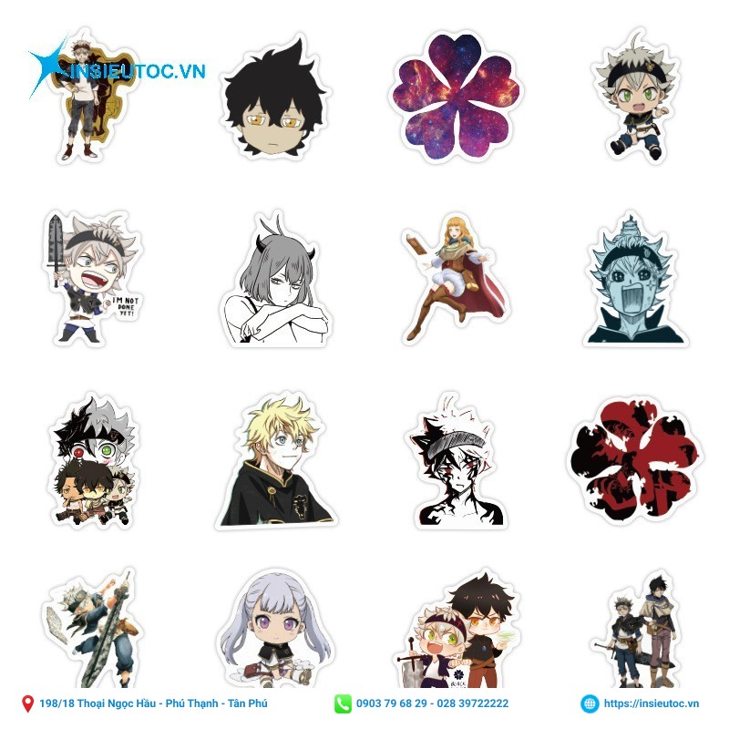 sticker nhân vật anime